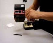 The Impossible Frog Tongue is a newly designed device that easily attaches to Vintage Polaroid cameras (works with all