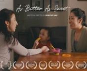 Two single mothers struggle with the expectations and pressures of motherhood, and conflict arises when one of them develops a deeper bond with the other woman’s child.nnnOfficial SelectionnThe Future of Film is Female Short Film Fund - 2021 FinalistnEmerging Screenwriters Shoot Your Short Screenplay Competition - 2021 Semi-FinalistnHouston Asian American Pacific Islander Film Festival - June 2022nCity of Angels Women’s Film Festival - September 2022nDTLA Film Festival - September 2022nSilic