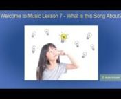 This video is Part 1 of a music education lesson series for elementary age children.This lesson is about audiating (thinking about music), specifically thinking about the lyrics of songs and what an individual song is about.nnnHappy Birthday song in German and English by Alexander Stephens &amp; Hanns Christian Müller &#124; https://commons.wikimedia.org/wiki/File:Happy_birthday.oggnMusic promoted by https://www.chosic.com/free-music/all/nCreative Commons CC BY-SA 3.0nhttps://creativecommons.org/l