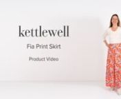 Learn about the fit and feel of the Fia Print Skirt. nnhttps://www.kettlewellcolours.co.uk/products/new-in/item/fia-print-skirt