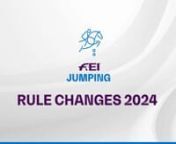 We are pleased to present you with the 2024 Rules Revision video for FEI Jumping, highlighting some of the changes into effect since 1 January. nMore information and links are available on https://campus.fei.org/ in the Jumping hub.
