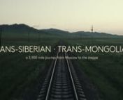 This is a short film on the centenary Trans-Siberian Railway. We embarked August 2017 expecting to live a romantic long train journey, but it wasn’t only that: we enjoyed 2 weeks of absorbing and great experiences, both on the train and in the cities we visited. We departed from Moscow and stopped in Ekaterinburg, Irkutsk, Baikal Lake and Ulan-Ude, the formerly closed city in which we took the Trans-Mongolian route to UlaanBaatar to after visit the spectacular Mongolian countryside.n101 years