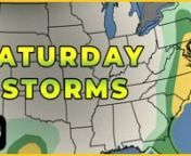 A few strong to severe thunderstorms with damaging straight line winds are expected in the Mid-Atlantic today. An isolated tornado is also possible. Meteorologist Matthew Cappucci times out the storms.