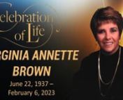 Virginia Annette Brown, a member of the Intercollegiate Tennis Association (ITA) Hall of Fame and a longtime advocate of the sport throughout West Texas, passed away Feb. 6. She was 85.nnBrown was born June 22, 1937, to parents Preston T. and Virginia Hancock Brown in Fort Worth, Texas, where she eventually graduated from Paschal High School. Tennis became part of her life through a cousin at the age of 15 who bought her first tennis racket. With his help, Brown attended Baylor University out of