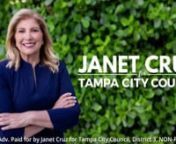 Set of three spots made for Janet Cruz 2023 Elections Race For Tampa City Council. Janet Cruz dominated this race with 51% overwhelming support and is greatly successful in this elections. Business inquiries for creating similar and effective videos contact me here https://pressingbutton.news/flixfront