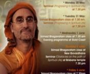 Date: 01 June 2011nnOn Wednesday, we had a great program at the Temple by
