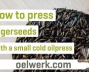 In our latest video, we present the proven oil press