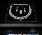 Omnia Suhana Pink Bridal Full Set Accessories in High Quality Zircon Stone in Rhodium Plated from suhana