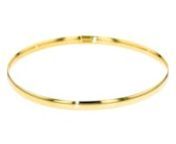 https://www.ross-simons.com/967786.htmlnnCanaria fine jewelry. Perfect for everyday wear, these genuine 10kt gold wardrobe essentials are fashionable, fun and designed to last a lifetime. Strong and durable, our collection of gold classics is always a great value. This 10kt yellow gold bangle bracelet from Italy is a basic style to build on. Start solo for a subtle look or stack up with your favorites. 3/16 wide. Slip-on, 10kt yellow gold bangle bracelet.