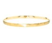 https://www.ross-simons.com/967788.htmlnnCanaria fine jewelry. Perfect for everyday wear, these genuine 10kt gold wardrobe essentials are fashionable, fun and designed to last a lifetime. Strong and durable, our collection of gold classics is always a great value. Our Italian-made bangle bracelet beams in 10kt yellow gold with a brushed finish that adds a distinct look to a versatile style. 1/8 wide. Slip-on, 10kt yellow gold brushed bangle bracelet.