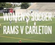The Women&#39;s soccer team take on Carleton in the season opener at Lamport stadium. nScore- 2-0 to Carleton. nnScorers- Adrianna Ruggiero &amp; Nicole Filipow