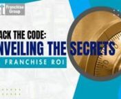 https://www.NextLevelFranchiseGroup.comnnCrack the Code: Unveiling the Secrets of Franchise ROInnDiscovering the potential return on investment (ROI) in franchising can seem daunting, but it&#39;s crucial for aspiring and current franchisees. This blog post simplifies the concept of franchise ROI, making it easy to understand and evaluate for anyone looking to invest in a franchise.nnKey Takeaways:nn-Understanding ROI: ROI is a critical factor when evaluating a franchise opportunity. It helps determ