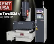 Kent USA electrical discharge machines (EDMs) offer you the speed and accuracy to machine your parts successfully. Our Programmable Z-NC EDM’s give you the control to burn with confidence and precision. CNC wire-cut EDM with flushing or submerged capability and AC power supply for minimal electrolytic degradation of the workpiece allows you to cut faster and produce better results.nnKey Features of the KEB-606N-60Ann- 60 Amp power supply capacityn- Fully ribbed solid castings for maximum rigid