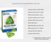 Click here&#62;thttps://amzn.to/3tyM2wR&#60;to see this product on Amazon!nnnnAs an Amazon Associate I earn from qualifying purchases. Thanks for your support!nnnnnnLearning Resources Minute Math Electronic Flash CardnnLearning Resources Minute MathnElectronic Flash Cards For MathnMath Practice Electronic DevicenEducational Math Games For KidsnElectronic Math Flash Card ToynMinute Math GamenMath Skills Electronic Flash CardnMath Learning Toys For ChildrennLearning Resources Math ToynInteractive