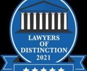 It is with pleasure that we announce that our attorney William Peterson has been selected as a Lawyer of Distinction for the year 2021. Mr. Peterson has been practicing law for 50 years. His concentration is in the areas of probate administration and estate planning. nWhen a Father or Mother has passed away, the surviving family members usually suffer grief and shock. Making deecsiions can be difficult.nWe understand that. Above all it is a time of confusion about what to do to calm the family a