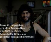 Ezra Rivera is a functional body trainer from NJ who is in love with the art of working out and pushing the body to its limits. Rivera has participated in Season 12 of American Ninja Warrior in 2020 and has plans to compete again in the 2022 season. Ezra&#39;s father unexpectedly passed away in 2017, bringing with it many hardships to him and his family. Ezra and his father both shared a love for fitness, and without a doubt he states how it is inspiring him today. Now, he wakes up everyday with his