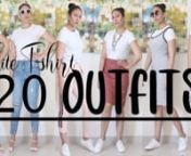 #whitetshirtoutfits #outfitideas #ootdnHey lovesnLet me show you how you can make numerous different outfits with just a staple white t-shirt. Every style is easy, comfortable and wearable. So lets begin!nI hope you like the video. xoxonnYou can read my blog here where I talk about fashion,Diys and product reviews: n https://punjabibeautyonduty.wordpress.comnnYou can connect with me on:nnMy instagram: nhttps://www.instagram.com/punjabibeautyonduty/nnMy facebook page: nhttps://www.facebook.com/pu