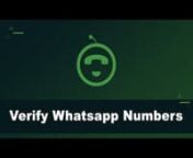 In this video we will show you how to use number verifier in Whatdroid.nnWhatdroid is a Automation App For 1-1 Messenger Marketingn� Desktop application works on your computer or your VPS server (Windows)n� Full automation for Whatsapp marketing. Set up and forget.n� Privacy &amp; Spam compliant. Only 1-1 messaging from your IP and your account.n� Create message broadcasts and sequences with hands-free automation. n� Post one message 1-1 to all contacts on automation. No need to endles