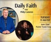 On Daily Faith, our guest is Pastor Tyson Coughlin from Vision Church in Charlotte, NC. Pastor Tyson has led Vizion Church for the past nine years; what started as a small college bible study group has flourished into a thriving church hungry for more of God. Pastor Tyson has a contagious, energetic, and refreshing passion that goes after the heart of God with a desire to reach all men and women for the Gospel of Christ. Recently, he has been preaching a sermon series called “Stay Humble.” I