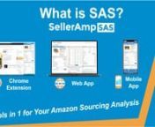 Simplify your Sourcing Analysis with SAS by SellerAmp. Get your 14 day free trial at selleramp.com. Easily understand key indicators that help you profitably source, whether Retail Arbitrage,Online Arbitrage, wholesale or all methods. This video takes you through the core functionality of SAS.nnWith3 tools in 1 subscription - web app, mobile app and Chrome extension - you have information at your fingertips – in any scenario. nWithin the SAS tools, easily understand key indicators that help