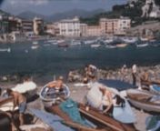 Archival footage shot by Carlo Casu, an Italian filmmaker, while spending his summer holiday in 1971 in Liguria, a region in northwest Italy.nnIt contains stock footage of Sestri Levante, a town approximately 50 km south of Genoa: Basilica di Santa Maria di Nazareth, Baia dei Silenzi (Silence Bay), boats docked at the beach, the port, people sunbathing, Convent of the Capuchin friars, and more.nnPlease, comment if you recognize more subjects. nnIf you want to watch this video without the waterma