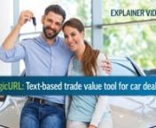 New text-based technology allows car dealers to generate trade value leads from every marketing dollar you already spend. No bad leads -- every lead includes real name and verified mobile phone number!