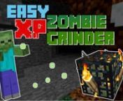 Minecraft Zombie Grinder XP Farm Gives You Experience Points (XP) and Zombie Loot!nnContinuing our Minecraft player series, Jeff shows how to build and use a Zombie or Skeleton Grinder machine to get a ton of loot and player experience (XP) with next to no effort (two bare-handed hits).nn� To place a hopper, first place a chest, then hold the shift key on your keyboard while clicking to place the hopper above the chest. This will make the loot that lands in the hopper automatically syphon down