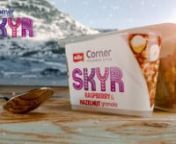 Müller Corner SKYR Thick &amp; creamy Icelandic style Skyr with whole nut granola. Packed with 13g protein per pot!nnA Product and Food shoot, Produced and Directed by The Factory Creative Ltd.