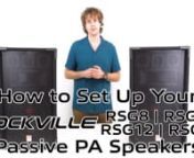How to Set Up Your Rockville RSG Speakers from rsg