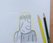 How To Draw A Girl With Hijab تعليم الرسم رسم بنت محجبة من الخلف بالرصاص رسم سهل للمبتدئين بالخطوات(360P)_1.mp4 from hijab girl