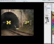 I used screen capture software to record the creation of my Michigan Football 2010 Schedule Wallpaper artwork for Game 10 vs. Purdue. I sped up the footage to condense 4 hours of design time into just over 4 minutes of video. If you like watching paint dry, or if you want to see the Photoshop equivalent of Bob Ross ruining a perfectly good painting with a giant foreground tree, then this video is for you.nnYou can download the wallpaper shown in this video at http://www.theartthearttheart.comnnA