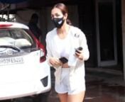 Malaika Arora head for her Pilates class in all-white sportswear to burn her vacay calories. Malaika, who was vacationing with beau Arjun Kapoor and family, just returned back to the city after celebrating Christmas and New Year in Goa. On Sunday, Malaika cooked delicious meal for Arjun Kapoor and the actor&#39;s happiness knew no bounds. He shared a video of the dishes made by his girlfriend and captioned it: