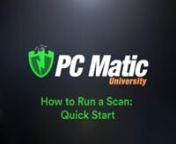 Follow along with our customer service expert James as he walks you through the different procedures for using PC Matic. If you need to contact our customer support team visit www.pcmatic.com/help.