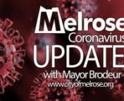 This is Mayor BrodeurnnToday’s Department of Public Health weekly COVID-19 statistics indicate Melrose is still yellow and our statistics show we are again making significant progress in slowing the spread of the virus.Our positivity rate went from 2.25% to 1.66. Our average number of positive cases per 100,000 went from 23.2 to 16.8.nA few reminders about testing: nFree PCR testing is still available at Stop the Spread sites across Massachusetts including Saugus, and the wait times have dro