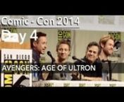 Comic-Con 2014: AVENGERS: AGE OF ULTRON Panel; feat ENTIRE CAST (ALMOST) nnThe Complete Panel (almost) for AVENGERS: AGE OF ULTRON at Comic-Con 2014!nnThe Avengers reassemble to battle the sentient robot known as Ultron.nnComic-Con Exhibit Floor Preview:nhttps://www.youtube.com/watch?v=Bbifpq74mDQnnInterstellar Surprise Appearance @ Comic-Con 2014:nhttps://www.youtube.com/watch?v=mfWOhpaiNv4nnBatman v Superman Panel @ Comic-Con 2014:nhttps://www.youtube.com/watch?v=qotvpzJf1X4nnClosed captions c