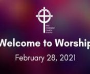 Check out our morning worship email: https://mailchi.mp/8941676d3467/worship-with-first-covenant-on-sunday-february-28nnWere You There?nSunday Worship ServicenFebruary 28, 2021nFirst Covenant Church of Saint PaulnnGATHERING TIMEnPoor Wayfaring Stranger (traditional spiritual, arr. Mark Hayes)nShannon Loehrke, pianonnINVITATION TO WORSHIPnRichard VothnnOPENING HYMN 299nO for a Thousand Tongues to Sing naudio recording from 11/8/15nnOPENING PRAYER AND LORD’S PRAYERnDonovan DeGaetanonnSCRIPTURE R