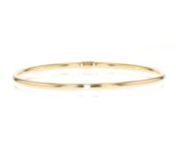 https://www.ross-simons.com/926222.htmlnnStart your own stack with this polished bangle bracelet direct from Italy! Wear it alone for a minimalist vibe or wear with your other favorites. Crafted of 14kt yellow gold. Slip-on, polished bangle bracelet.