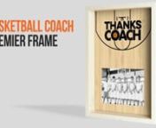Our Basketball Premier Frame features a unique high quality printed basketball design on glass, that compliments any photo, making it the perfect end of season gift for that special coach. Players will love adding in that extra sentiment to the glass by autographing their names and #&#39;s. This 12