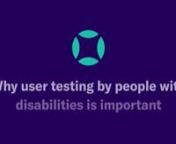 Hear from blind assistive technology (AT) users who perform usability testing with AudioEye about why they think user testing by people with disabilities is important.