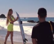 Behind the scenes capture of Polarized Studios, California-based creative agency shooting with world tour female surfer Tia Blanco in Laguna Beach, CA. Shot and edited by the amazing Sean Wanless, @soundandshutter