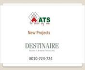 Ats destinaire https://www.atsgreen.co.in/ats-destinaire-noida-extension.html is the newly launched residential property by way of ats group. Destinaire having three BHK and four BHK flats and residences positioned at quarter 1 Greater Noida West, Noida Extension.Features such as a club, sports facilities, banquets, swimming pools, gym, central parks, sit-out areas, lawns, recreational greens, three-tier security, piped gas supply, garbage collection, security, and many more services.nnRead also