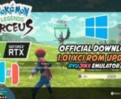 Version 1.01 of Pokemon Legends: Arceus is here andis available for you to download in XCI file format which is compatible to be played in both Switch and in PC using either Ryujinx or Yuzu Emulator. In this video tutorial we will guide you through on how to get the game and how to run/play it in PC. Onceyou followed all the steps you are guaranteed to get the full game.nnOfficial Site https://approms.com/pokelegendsarceusryuzunnThe following are the minimum system requirements for PC:nOS: 6