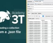 How to create a collection by adding a .json file to your database.nnIn this exercise, you will create a database named pubs and a collection named welsh_pubs. You will then import a set of documents from the welsh_pubs.json file, which contains document data about pubs in Wales.nn- Visit our Studio 3T Academy for additional instructions on this lesson, and for other free helpful MongoDB tutorials: https://studio3t.com/academy/topic/ex...nn- For more information on Studio 3T, please visit our we