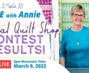 #LIVEwithAnnie #Sewing #Quilting #EasySewingGifts #SewingGifs #QuiltGifts #HomemadeGifts #Homemade #MeMAde #TextureMagic #Tactilesewing #SimpleSewing #PatternsByAnnie #ByAnnien------------------------------------------------n- Want to be eligible for this week&#39;s giveaway? Tag a friend and comment on today&#39;s episode on Facebook. Find the latest episodes on ByAnnie&#39;s official LIVE with Annie series on Facebook:nhttps://www.facebook.com/watch/patter...n- For more exclusive ByAnnie content visit htt