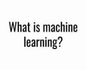 yt1scom - Machine Learning Tutorial Python 1 What is Machine Learning_1080p from machine learning tutorial python