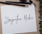 ✔️ Download here: nhttps://templatesbravo.com/vh/item/signature-maker/21816476nnnnnnThe Signature Maker project is a flexible tool which will allow you to create motion text at any frame rate. It’s an easy to use project, allowing you to create titles simply by dragging and dropping letters into your composition. The project also has compatibility with Characteristic.nnNote: The video preview has a combination of 24 fps and 60 fps clips (While creating titles any frame rate can be used).nn
