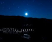 Celestial Events (CE) is an ongoing series from Page Films capturing the natural wonders of Earth and Sky.nnCE07: The Perseids Meteor Shower of 2021 did not disappoint, we captured it from the slopes of both Kilauea and Mauna Loa over a three night shoot. As seen in CE05, the Geminids Meteor Shower in 2020, we featured real-time meteors captured with 24fps video. This time around we feature both real-time and time-lapse of the 2021 Persieds show set to a moody track by AK.nnFor more on this proj