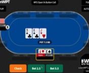 The innovative WPT GTO Trainer is an exclusive feature of LearnWPT.com and allows members to practice poker by playing over 4 Billion Game Theory Optimal mathematically solved spots