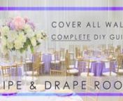 #PipeAndDrapeEntireWedding with DIY rentals from Ship Our Wedding®. Now you can #CoverAllWallswithDraping to completely transform your venue or banquet hall. #PipeAndDrapeEntireRoom in (3) easy steps. Simply set it, drape it then raise it! Learn how to cover all your walls with drapery fabric for your wedding or event by watching our video. Also, if you found our tutorial helpful please be sure to like, comment &amp; subscribenn-------------------------------------------------------------------
