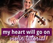 Learn to play &#39;My heart will go on&#39; from the movie Titanic on the violin!nFor effective practicing together with the accompaniment track, I recommend the Tomplay Sheet Music app I show in the video. To have access to the complete Violin Sheet Music Catalogue, you can get a 14-day FREE trial and by using the promo code VIOLINLOUNGE30, you get a 30% discount on your subscription afterwards. Click here to register and redeem your voucher: https://bit.ly/3zMONrNnnSUBSCRIBE: http://www.youtube.com/su